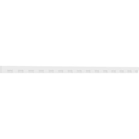 Ekena Millwork Monroe Architectural Grade PVC Dentil Trim w/Backplate, 3"H x 1"P x 90"L DENP03MNR01
